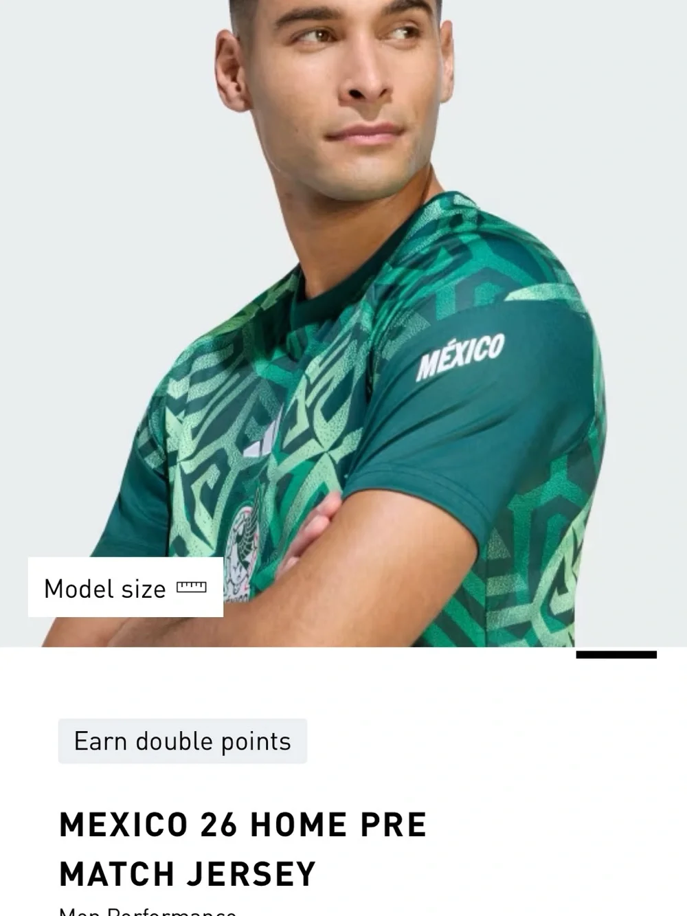 Mexico 26 Home pre match jersey adidas